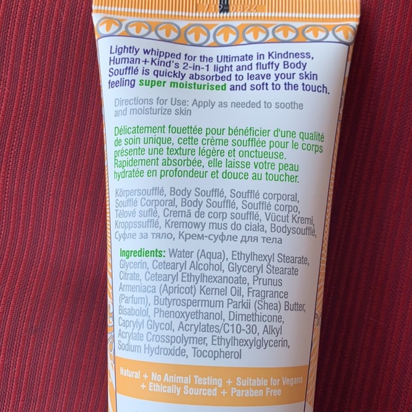 HumanKind Body Souffle Lightly Whipped Cream Moisturizer Natural Vegan SkinCare - Picture 4 of 12